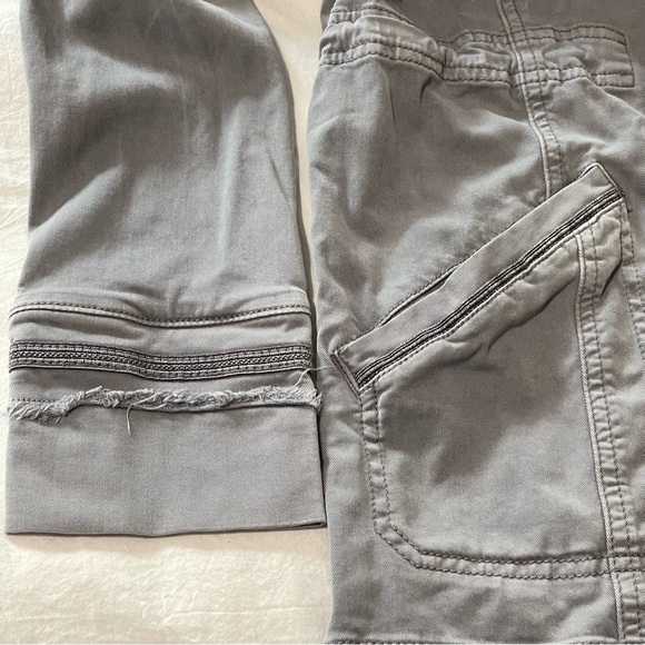 WHBM Military Jacket Gunmetal Ballchain Accents in Washed Gray XXS - Picture 5 of 11